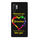 PERSONALIZED WHENEVER YOU TOUCH THIS HEART YOU'LL KNOW THAT WE LOVE YOU PHONECASE QTHC2502