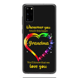 PERSONALIZED WHENEVER YOU TOUCH THIS HEART YOU'LL KNOW THAT WE LOVE YOU PHONECASE QTHC2502