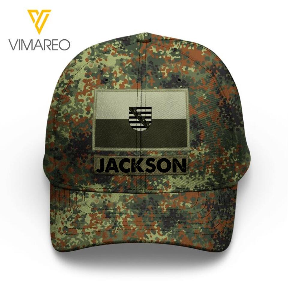 Personalized Saxony Peaked Cap 22FEB-LN26