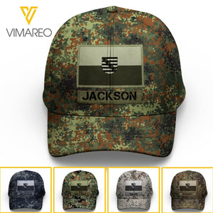 Personalized Saxony Peaked Cap 22FEB-LN26