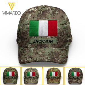 Personalized Italian Veteran/ Soldier Peaked Cap 22FEB-LN24