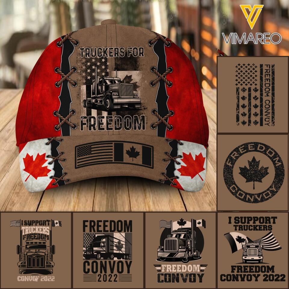 Personalized Freedom Convoy 2022 Canada Peaked Cap 22FEB-DT24