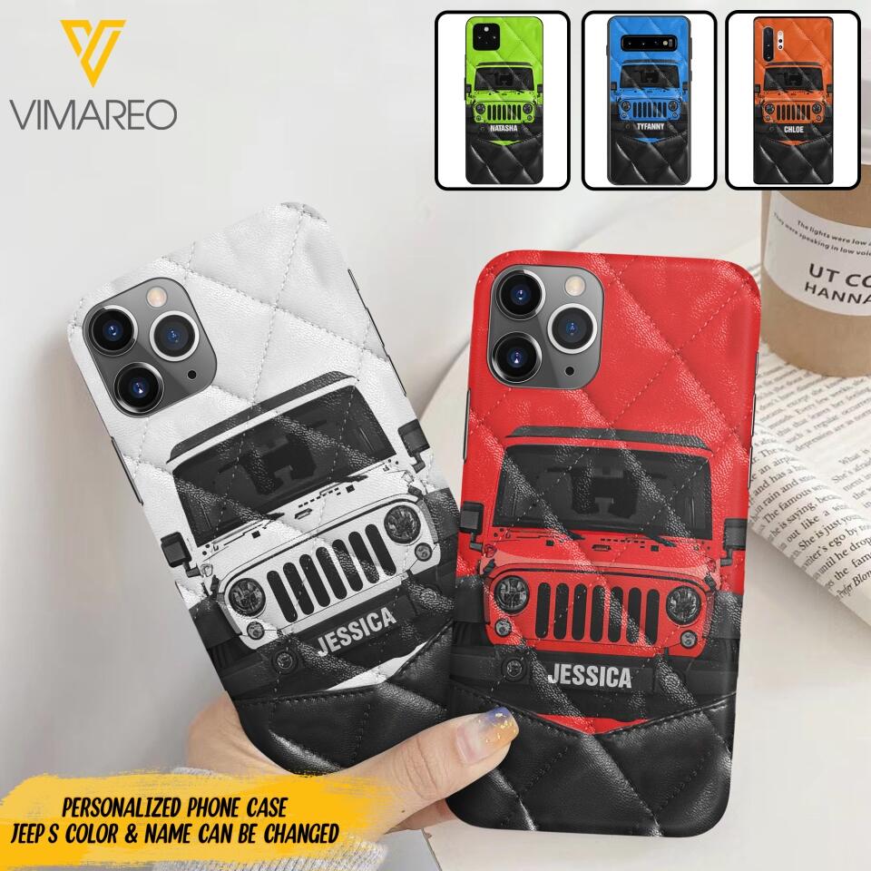 Personalized Jeep Phone Case Printed 22MAR-DT02