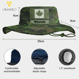 Personalized Canadian Soldier/Veterans Boonie Hat Printed 22MAR-LN02