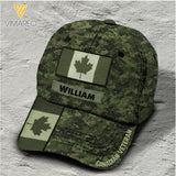 Personalized Canadian Soldier/Veterans Camo Peaked Cap 22MAR-LN03
