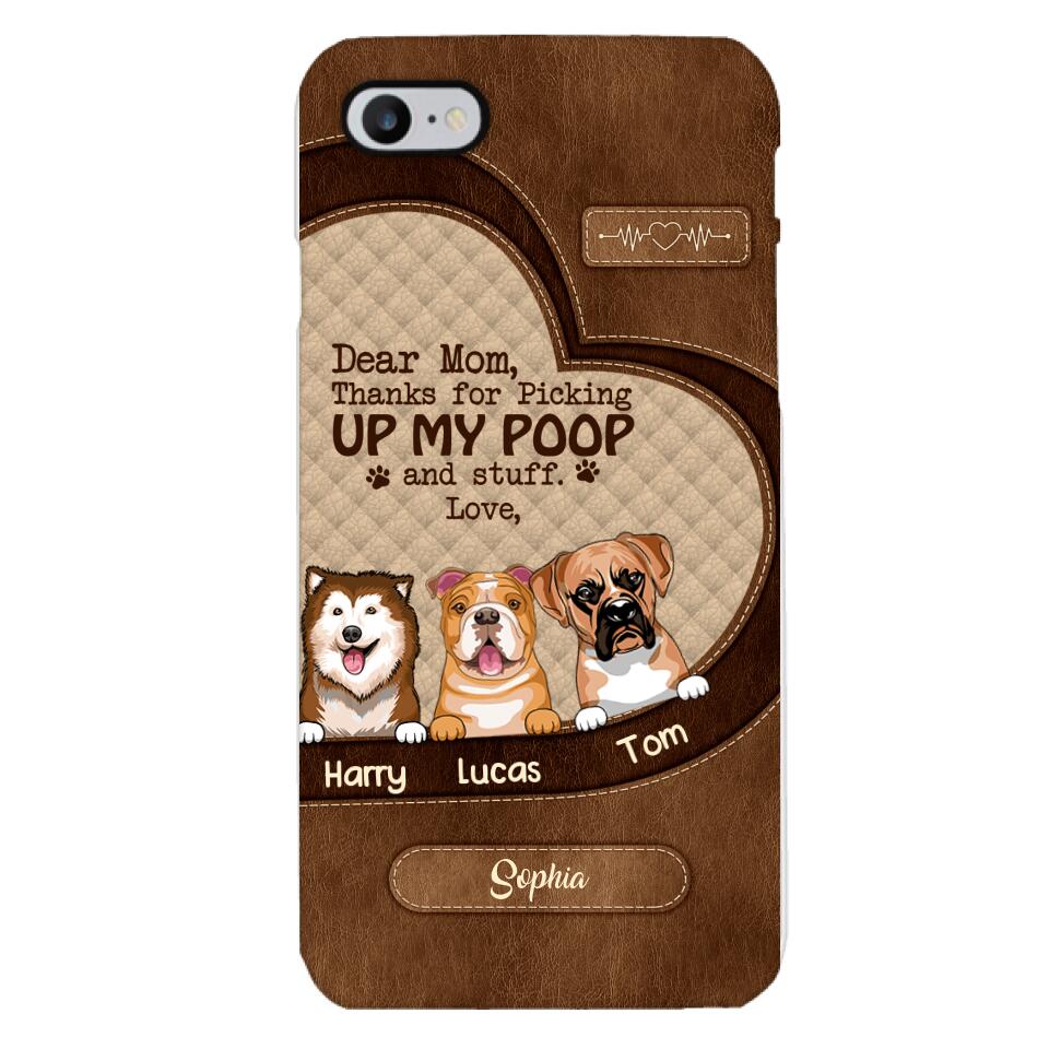 Personalized Dog Mom Lover Phone Case Printed 22MAR-DT03