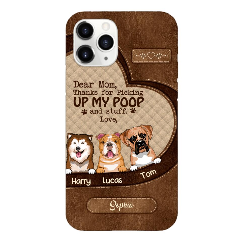 Personalized Dog Mom Lover Phone Case Printed 22MAR-DT03
