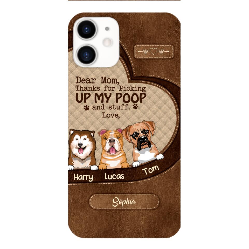 Personalized Dog Mom Lover Phone Case Printed 22MAR-DT03