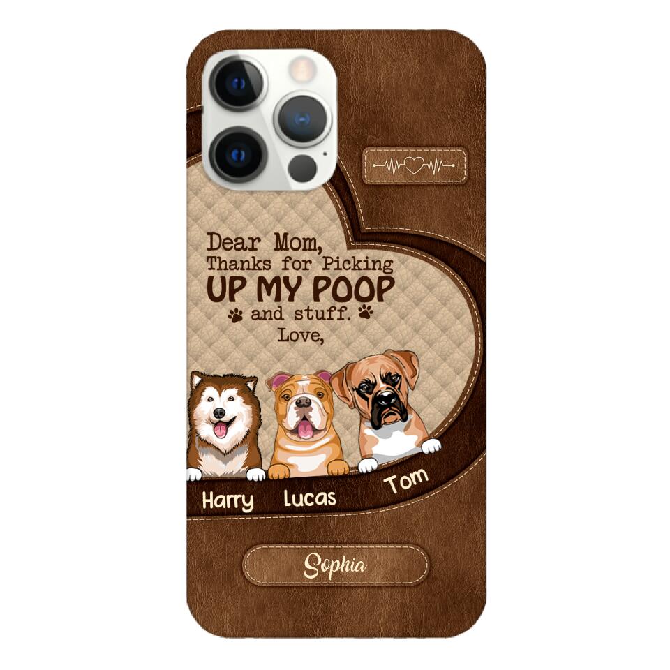 Personalized Dog Mom Lover Phone Case Printed 22MAR-DT03