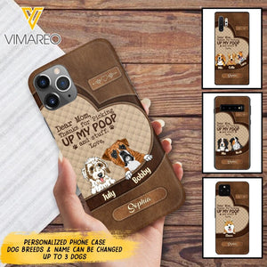 Personalized Dog Mom Lover Phone Case Printed 22MAR-DT03