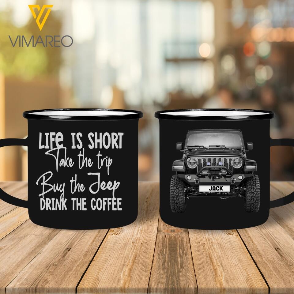 PERSONALIZED JEEP CAR MUG V3Q