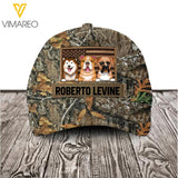 Personalized Dog Lover Camo Peaked Cap Printed 22MAR-DT04