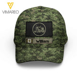 Personalized Canadian Trucker Camo Peaked Cap Printed 22MAR-QH04