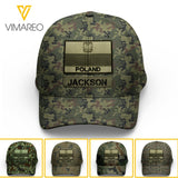 Personalized Polish Soldier/Veterans Camo Peaked Cap 22MAR-LN04