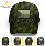 Personalized Czech Soldier/Veterans Camo Peaked Cap 22MAR-LN04