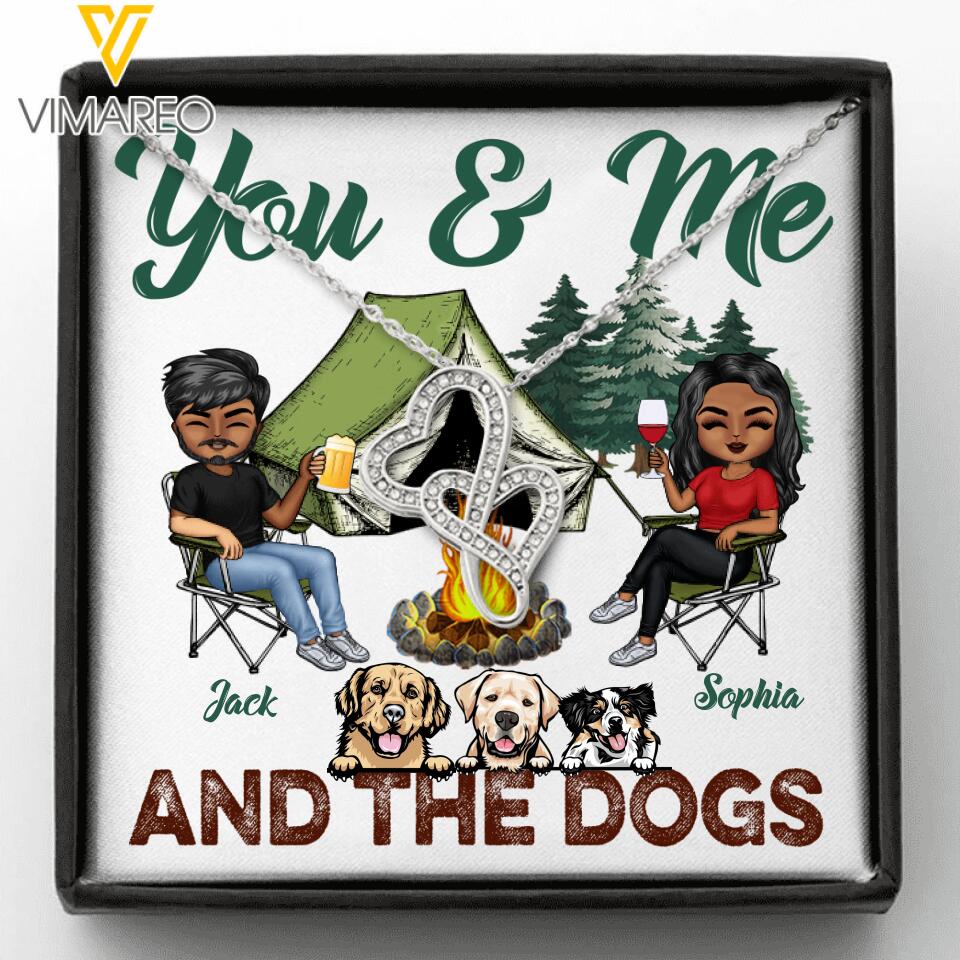 Personalized You & Me And The Dogs Necklace Printed 22JAN-DT17