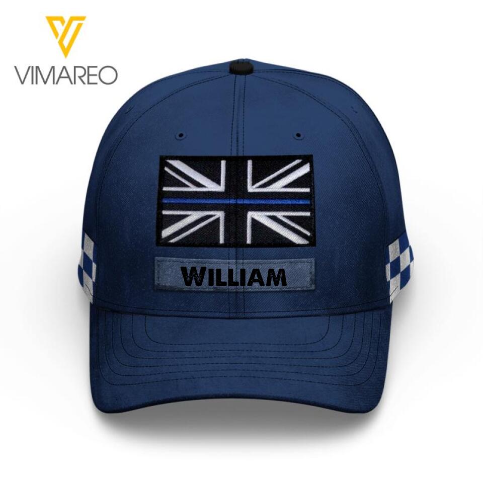 PERSONALIZED UK POLICE PEAKED CAP QTTN0703
