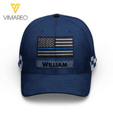 PERSONALIZED US POLICE PEAKED CAP QTTN0703