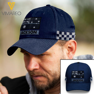 PERSONALIZED AUSTRALIAN POLICE PEAKED CAP QTTN0703