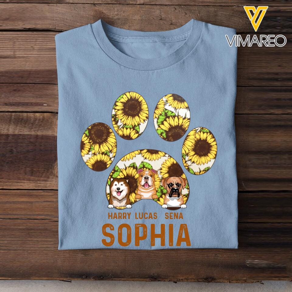 Personalized Dog Mom Tshirt Printed 22MAR-QH07