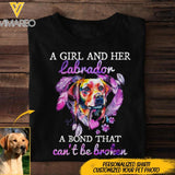 PERSONALIZED LABRADOR DOG TSHIRT QTDT0803