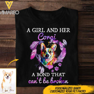 PERSONALIZED CORGI DOG TSHIRT QTDT0803