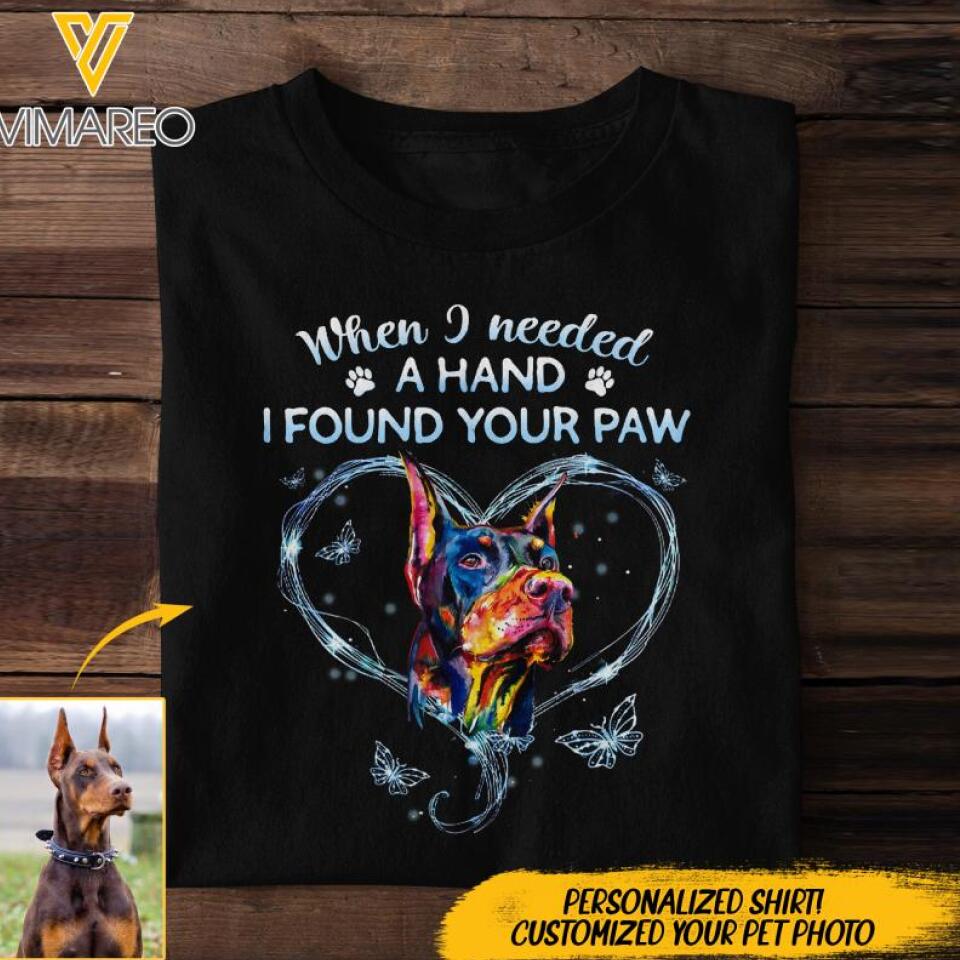 PERSONALIZED DOBERMAN DOG TSHIRT QTDT0803