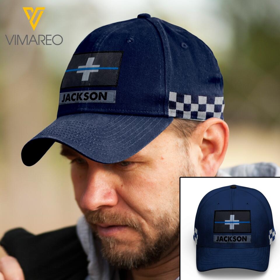 PERSONALIZED SWISSLAND POLICE PEAKED CAP QTTN0803