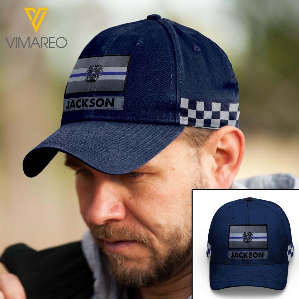 PERSONALIZED AUSTRIAN POLICE PEAKED CAP QTTN0803