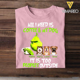 Personalized I Need Is Coffee & My Dog Tshirt Printed 22MAR-LN07