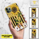 Personalized Dog Sunflower Phone Case Printed 22MAR-MQ08