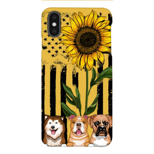 Personalized Dog Sunflower Phone Case Printed 22MAR-MQ08