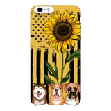 Personalized Dog Sunflower Phone Case Printed 22MAR-MQ08