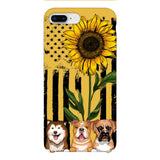 Personalized Dog Sunflower Phone Case Printed 22MAR-MQ08