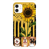 Personalized Dog Sunflower Phone Case Printed 22MAR-MQ08