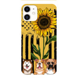 Personalized Dog Sunflower Phone Case Printed 22MAR-MQ08
