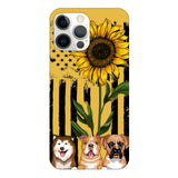 Personalized Dog Sunflower Phone Case Printed 22MAR-MQ08