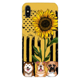 Personalized Dog Sunflower Phone Case Printed 22MAR-MQ08