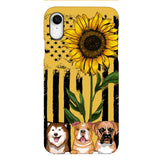 Personalized Dog Sunflower Phone Case Printed 22MAR-MQ08