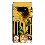 Personalized Dog Sunflower Phone Case Printed 22MAR-MQ08
