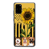 Personalized Dog Sunflower Phone Case Printed 22MAR-MQ08