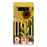 Personalized Dog Sunflower Phone Case Printed 22MAR-MQ08