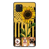 Personalized Dog Sunflower Phone Case Printed 22MAR-MQ08