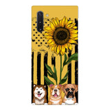 Personalized Dog Sunflower Phone Case Printed 22MAR-MQ08