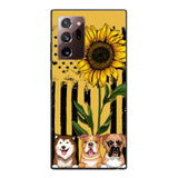 Personalized Dog Sunflower Phone Case Printed 22MAR-MQ08
