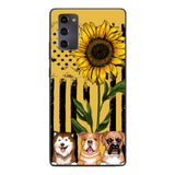 Personalized Dog Sunflower Phone Case Printed 22MAR-MQ08