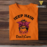 PERSONALIZED JEEP HAIR DON'T CARE TSHIRT QTHC0903