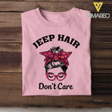 PERSONALIZED JEEP HAIR DON'T CARE TSHIRT QTHC0903