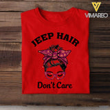 PERSONALIZED JEEP HAIR DON'T CARE TSHIRT QTHC0903