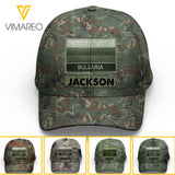 Personalized Bulgarian Soldier Camo Peaked Cap Printed 22MAR-LN09